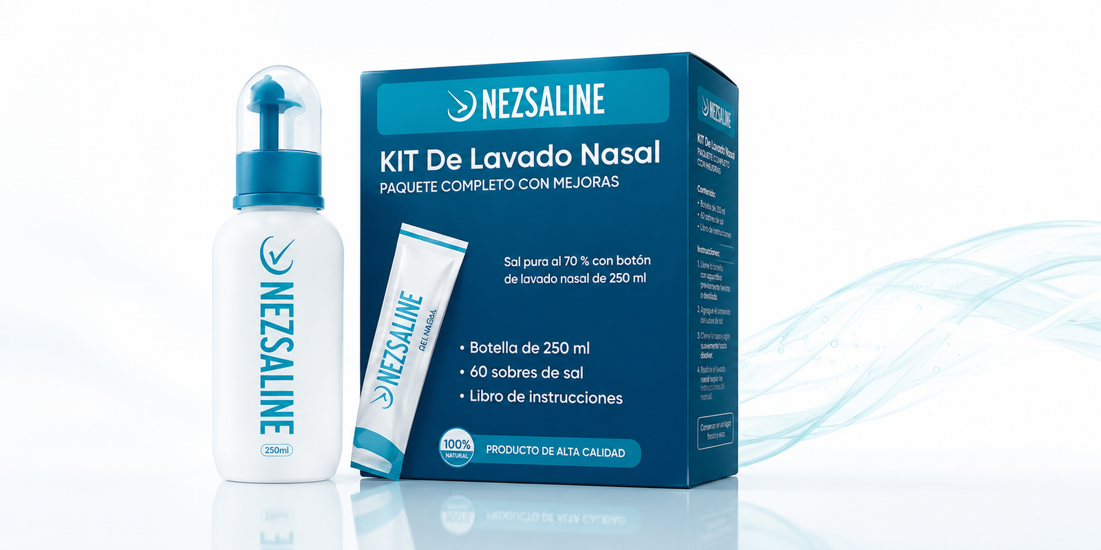 NEZSALINE Kit de Lavado Nasal
